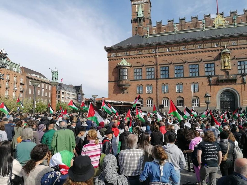 Demonstration ved Københavns Rådhus søndag 16. maj. Foto: Mads Gram
